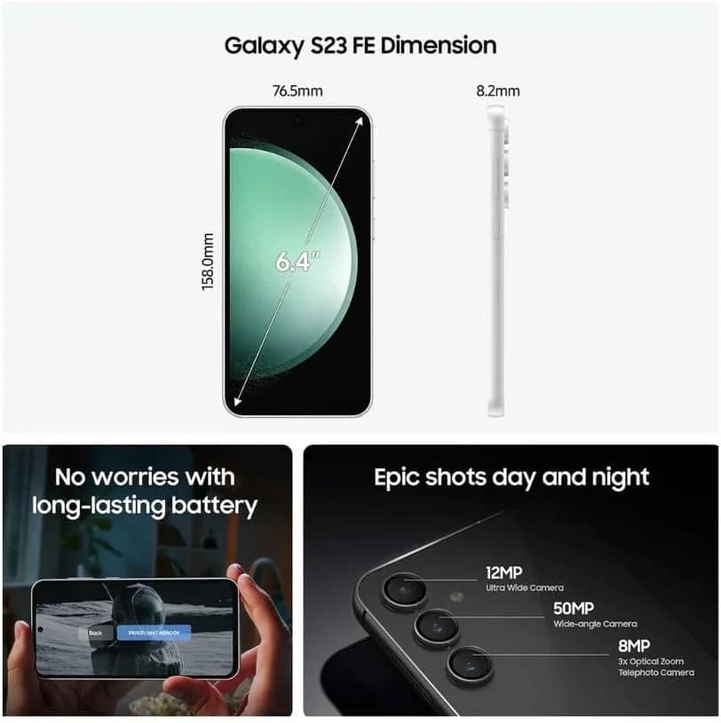 Samsung Galaxy S23 FE 256GB Cream - Image 3