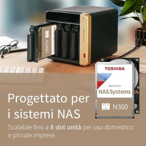 Toshiba N300 18TB Internal NAS Hard Drive, 3.5'' SATA HDD, 7200 RPM, 24/7 Operation, Supports 1-8 Bay Systems, 128MB Cache, 180TB/Year workload, 3yr Warranty (HDEXZ10ZNA51F). - Image 4