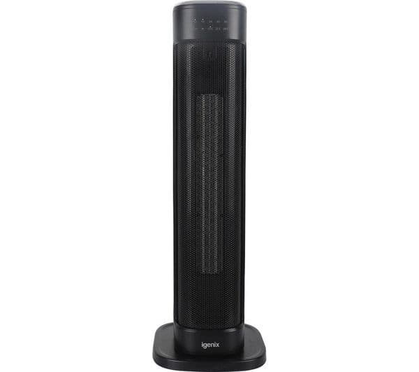 IGENIX IGHT020DB Portable Ceramic Fan Heater - Black - Image 1