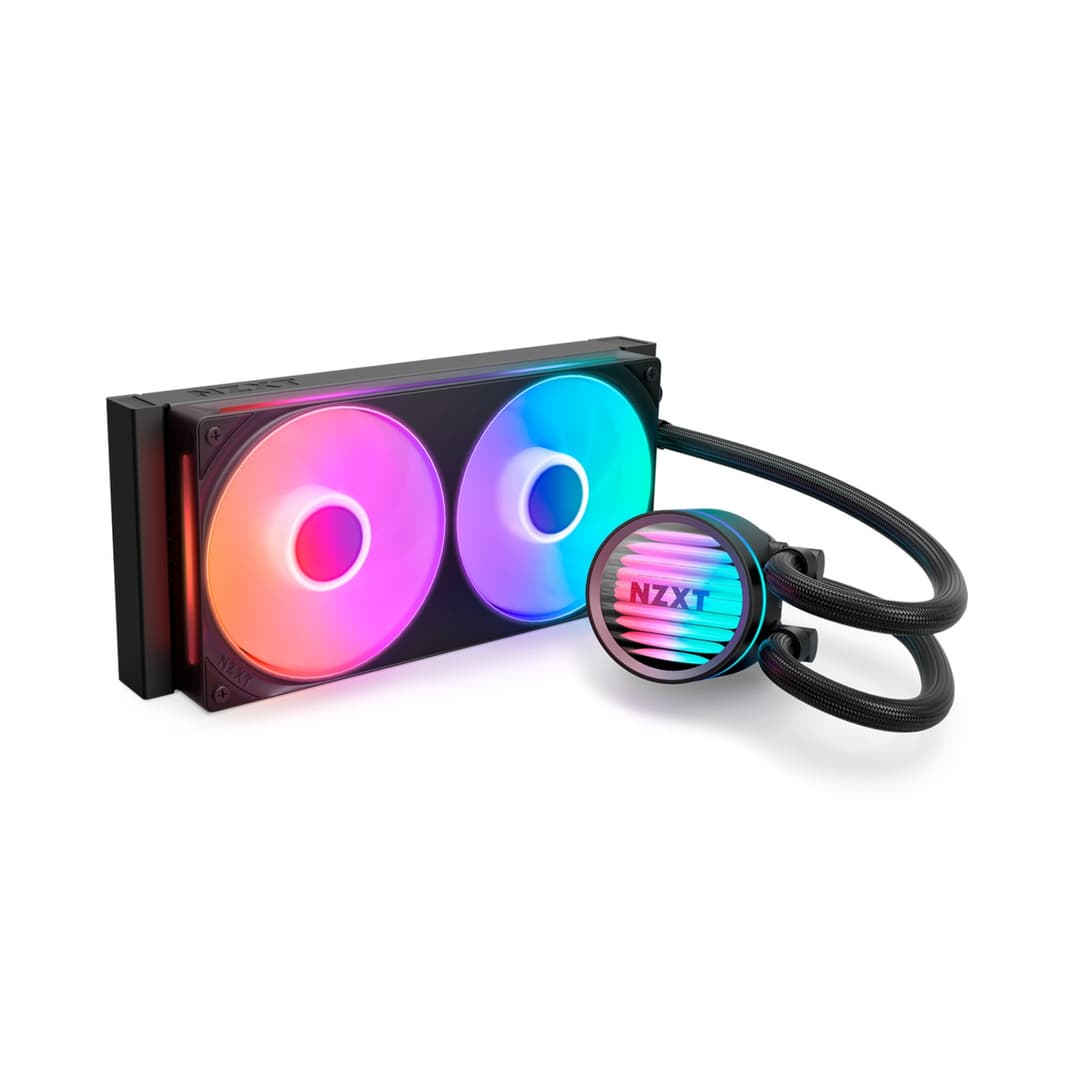 NZXT Kraken Core 240mm RGB Intel/AMD AIO Liquid CPU Cooler - Black - Image 2
