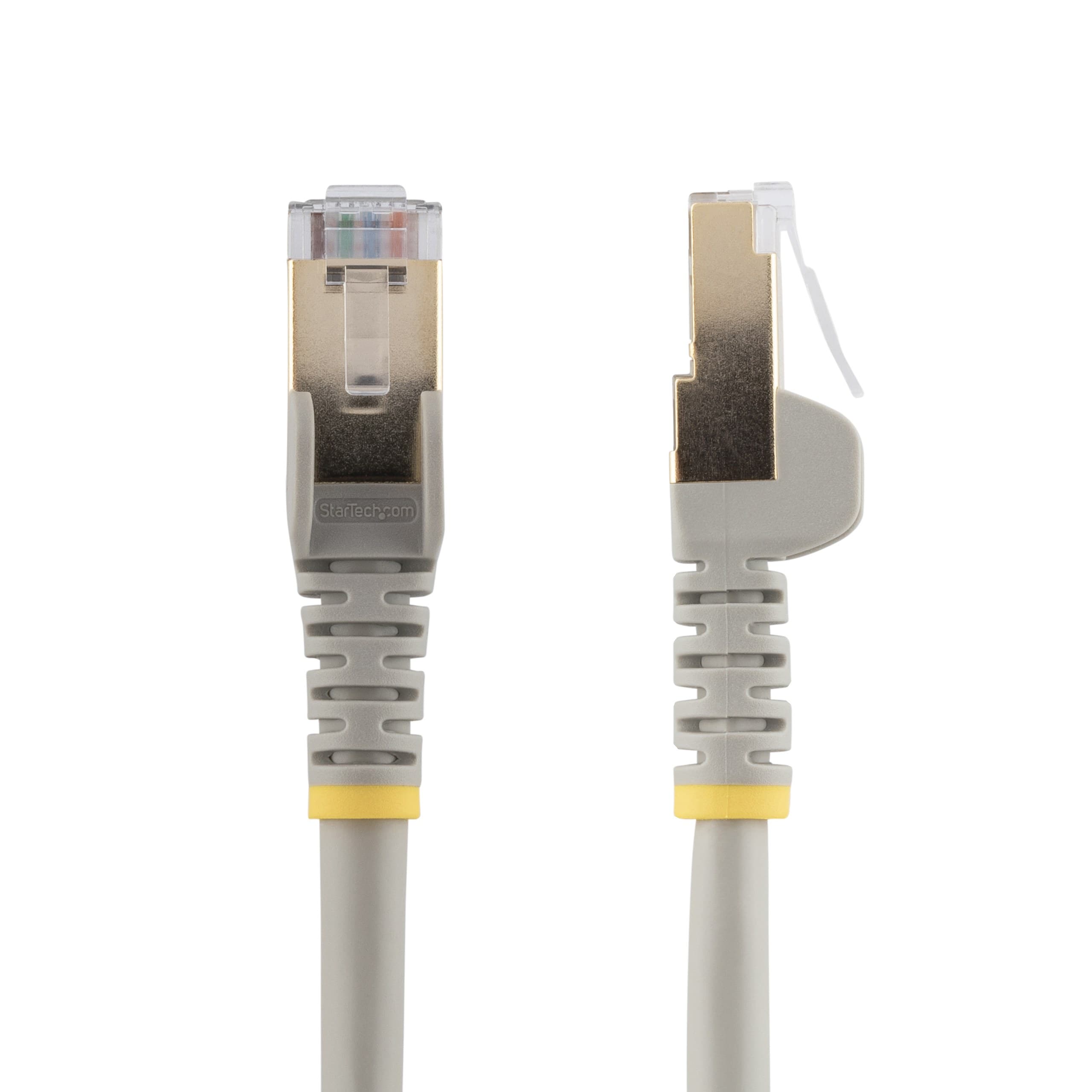 StarTech CAT6A Shielded Snagless Ethernet Patch Cable, 10GbE, 100W PoE, 7m - Grey (6ASPAT7MGR)