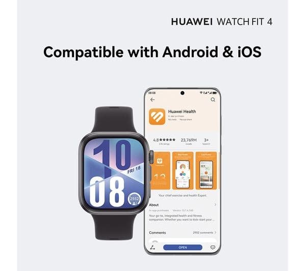Huawei Watch Fit 4 Smartwatch Black - Image 7