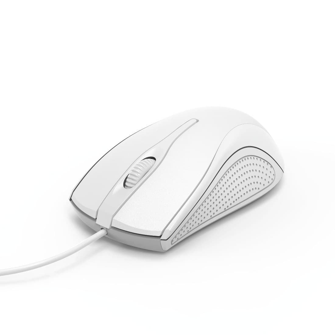 Hama MC-200 Wired Optical Mouse, 3 Buttons, 1200 DPI, USB-A - White
