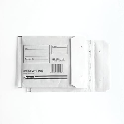 GoSecure Bubble Envelopes White (Pack of 10) - Size 3 - Image 2
