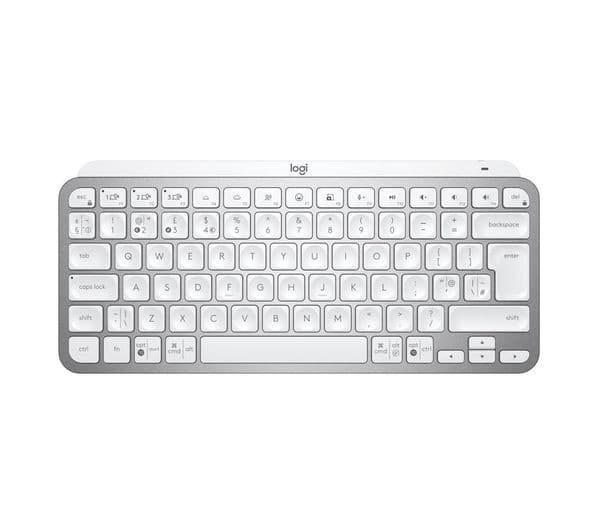 Logitech MX Keys Mini Wireless Keyboard - Pale Grey - Image 1