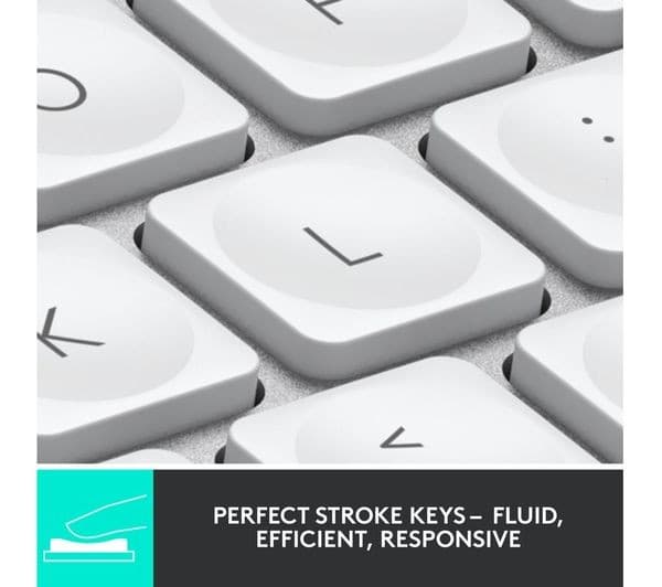 Logitech MX Keys Mini Wireless Keyboard - Pale Grey - Image 2