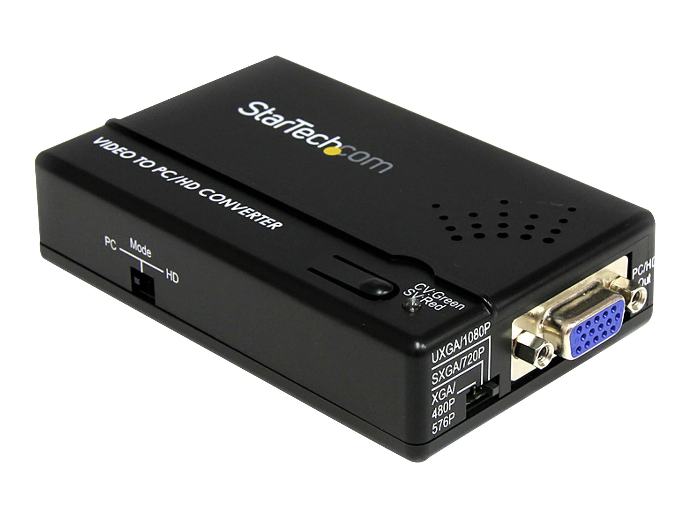 StarTech.com VID2VGATV2 Video Converter Black