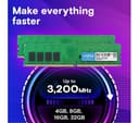 CRUCIAL DDR4 3200 MHz PC RAM - 8 GB thumbnail 2