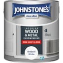 Johnstone's Non Drip Gloss Paint 2.5L - Brilliant White thumbnail 1