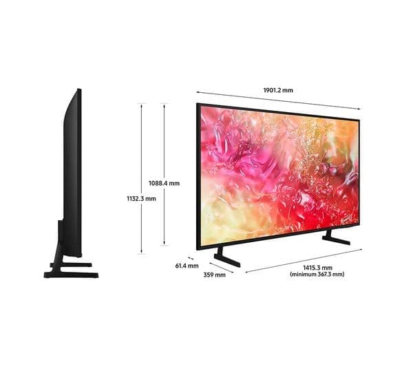 Samsung UE85DU7100KXXU 85" Smart 4K Ultra HD HDR LED TV with Bixby - Image 2