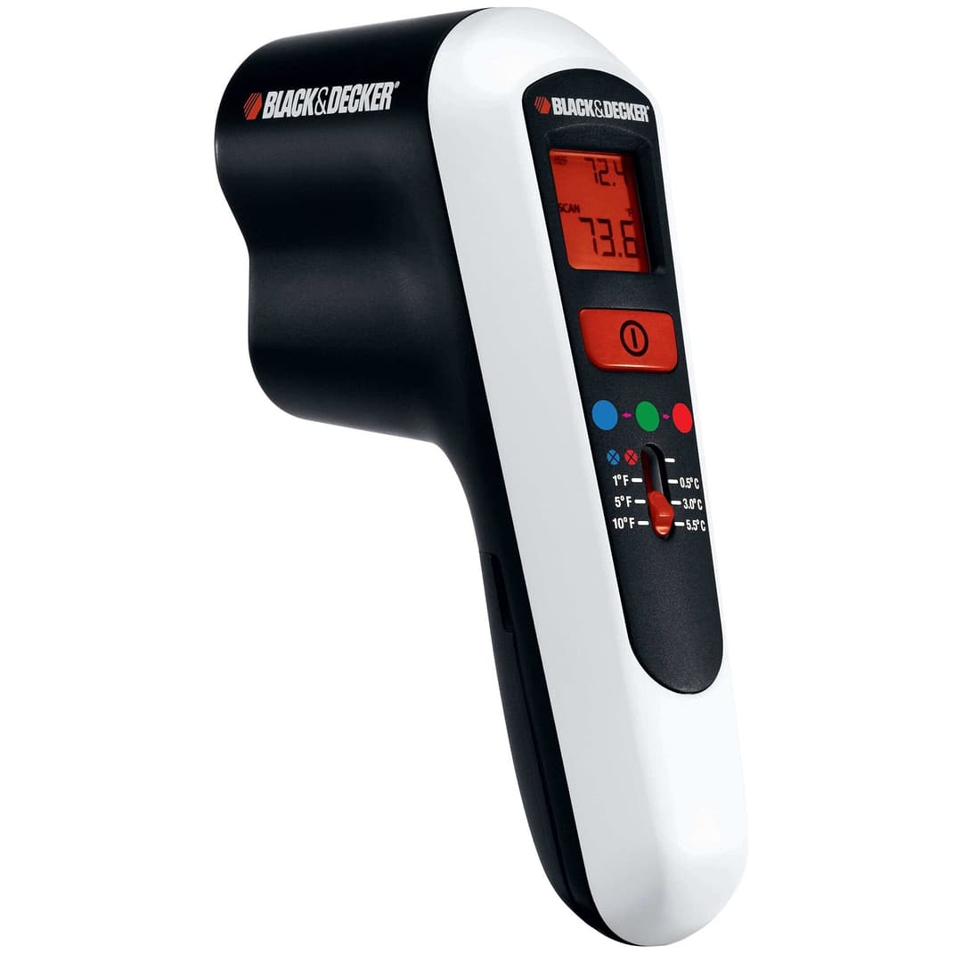 BLACK+DECKER TLD100 Digital Thermal Leak Detector - Black/Orange - Image 1