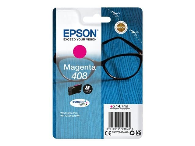 Epson 408 DURABrite Ultra Original Ink Cartridge Standard - Magenta - Image 1