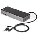 StarTech.com USB-C & USB-A Dock - Hybrid Universal Triple Monitor Laptop Docking Station DisplayPort & HDMI 4K 60Hz - 85W Power Delivery, 6x USB Hub, GbE, Audio - USB 3.1 Gen 2 10Gbps - TAA thumbnail 4