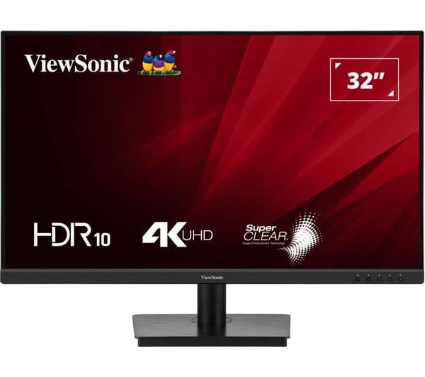 VIEWSONIC VA3208-4K-HD 4K Ultra HD 32" LED Monitor - Black - Image 1