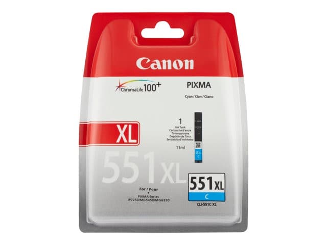 Canon CLI-551C XL High Yield Original Ink Tank - Cyan