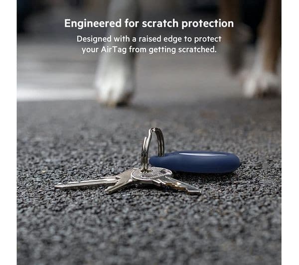 Belkin Secure Holder with Key Ring for AirTag - Blue - Image 3