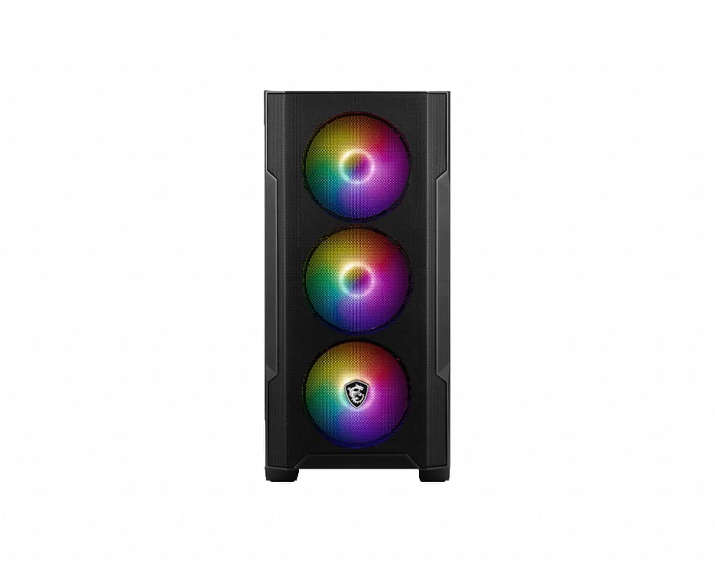 MSI MAG FORGE M100R Micro-ATX ARGB PC Case - Black - Image 3