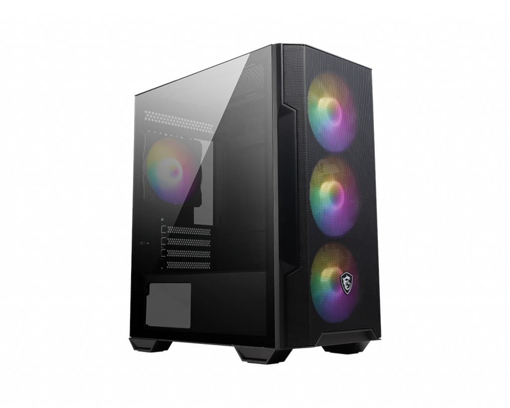 MSI MAG FORGE M100R Micro-ATX ARGB PC Case - Black - Image 5