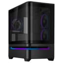 ASUS Prime AP202 ARGB Micro-ATX Curved Tempered Glass PC Case with 3 x 120mm ARGB Fans - Black thumbnail 1