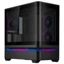 ASUS Prime AP202 ARGB Micro-ATX Curved Tempered Glass PC Case with 3 x 120mm ARGB Fans - Black thumbnail 2