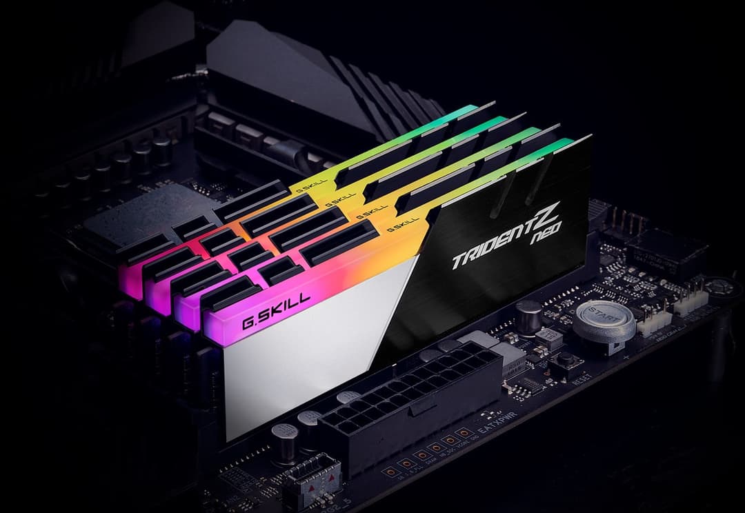 64GB G.Skill Trident Z Neo DDR4 3200MHz PC4-25600 CL16 RGB Quad Channel Kit (4x 16GB) - Image 2