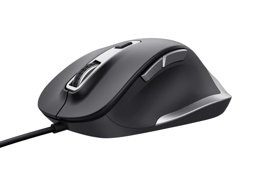 Trust Fyda Wired mouse Right-hand USB Type-A Optical 600-5000 DPI Black - Image 1