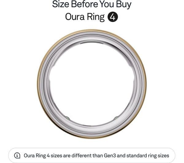 OURA Ring 4 - Gold, Size 6 - Image 2