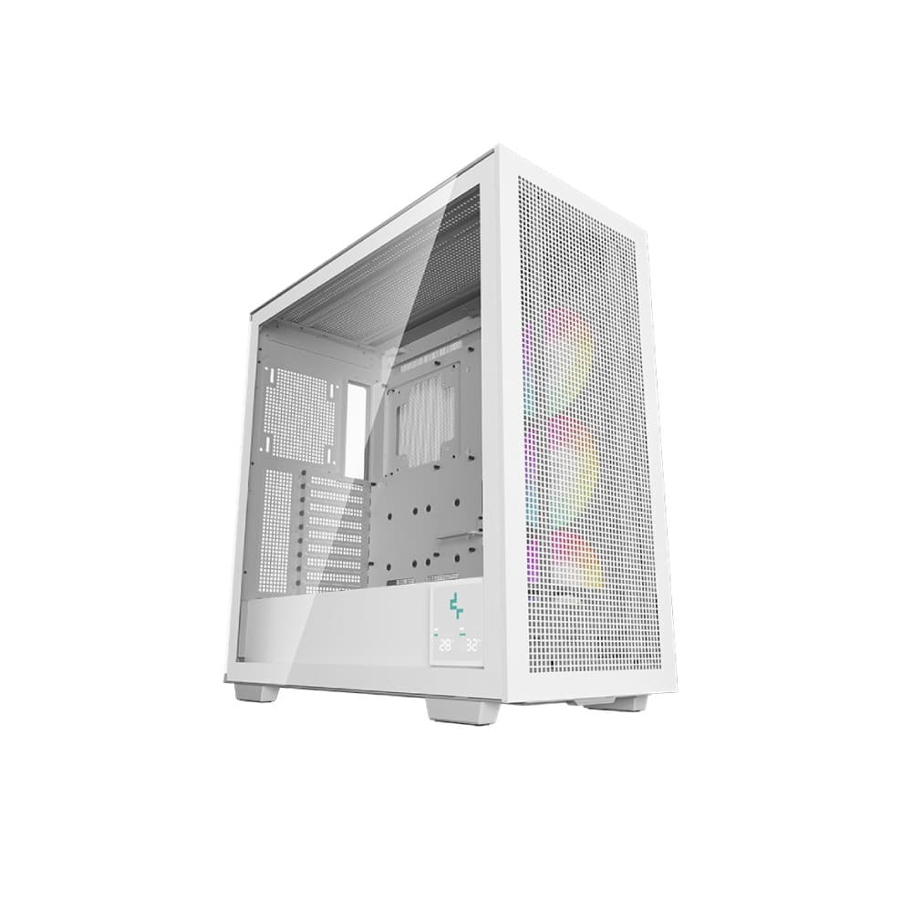 DeepCool Morpheus WH Full Tower Tempered Glass Gaming PC Case - White