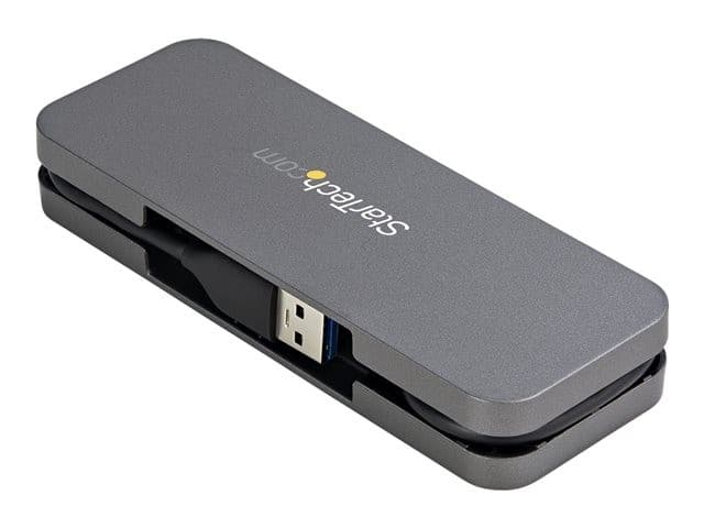 StarTech.com 4 Port USB 3.0 Hub, 4x USB-A, 5Gbps Laptop/Desktop USB Type-A Hub, USB Bus Powered, 11" Long Cable with Cable Management (HB30AM4AB) - hub - 4 ports - Image 5