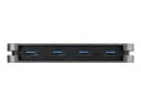 StarTech.com 4 Port USB 3.0 Hub, 4x USB-A, 5Gbps Laptop/Desktop USB Type-A Hub, USB Bus Powered, 11" Long Cable with Cable Management (HB30AM4AB) - hub - 4 ports thumbnail 6