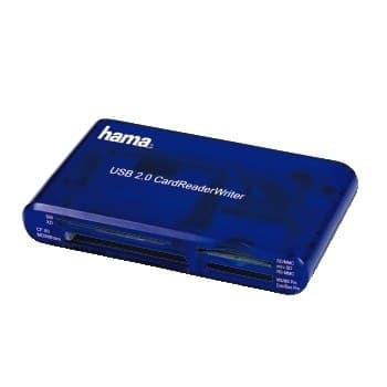 Hama USB CardReaderWriter 35in1 card reader Blue - Image 1