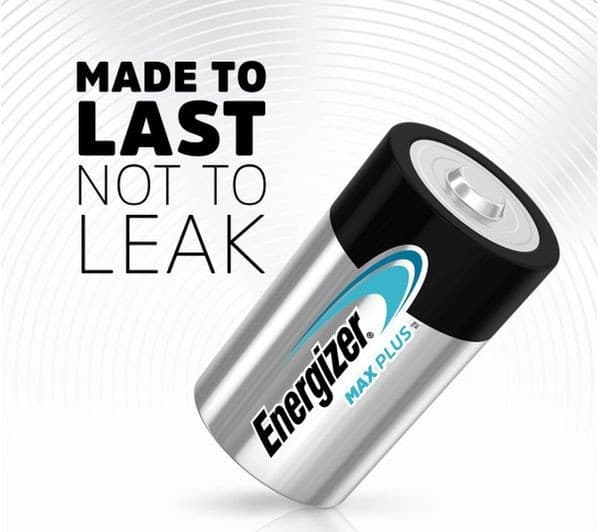 Energizer Max Plus Alkaline Batteries D (Pack of 2) - Image 2