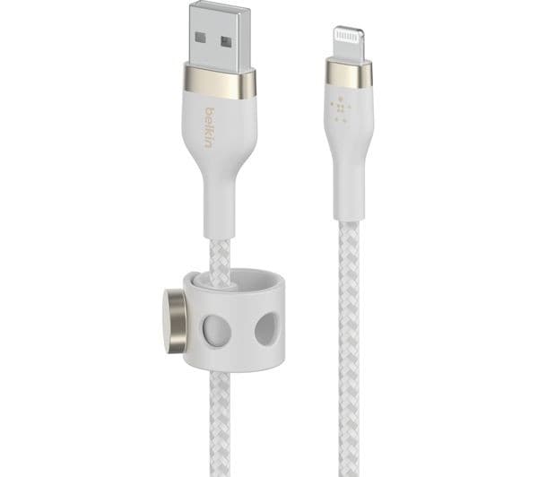 Belkin Braided Lightning to USB-A 1m White