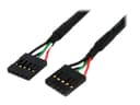 StarTech USB 2.0 Header Cable Black thumbnail 1