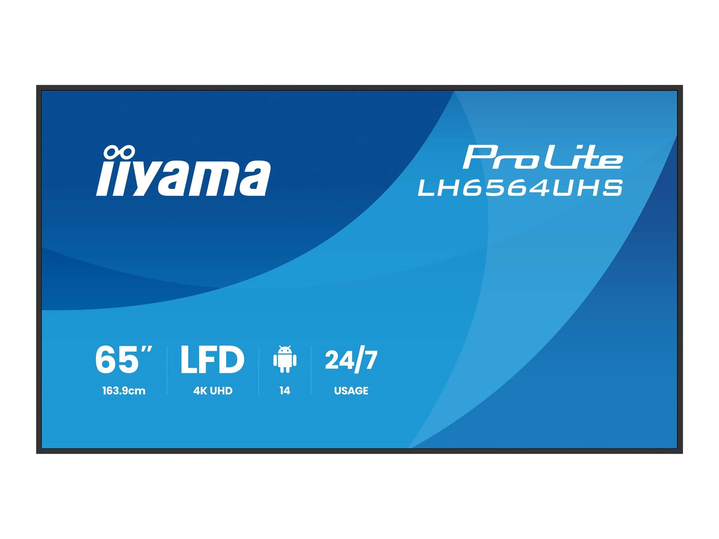 iiyama ProLite LH6564UHS-B1AG 65" LED-backlit LCD display - 4K - for digital signage