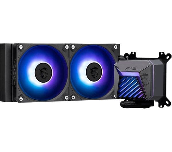 MSI MAG CORELIQUID A15 Liquid CPU Cooler, ARGB, Black - 240mm - Image 2