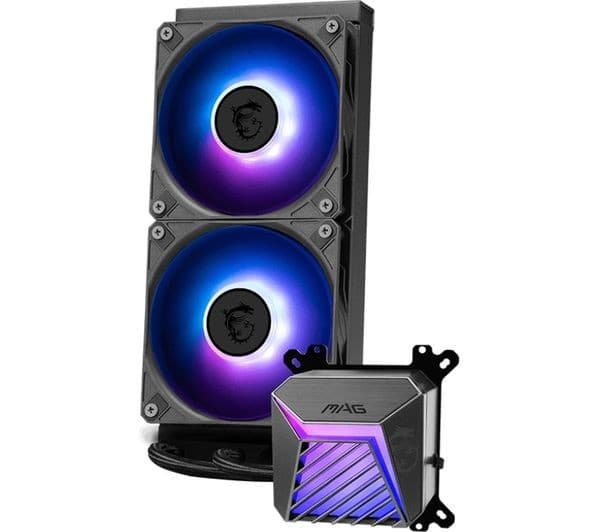 MSI MAG CORELIQUID A15 Liquid CPU Cooler, ARGB, Black - 240mm - Image 4