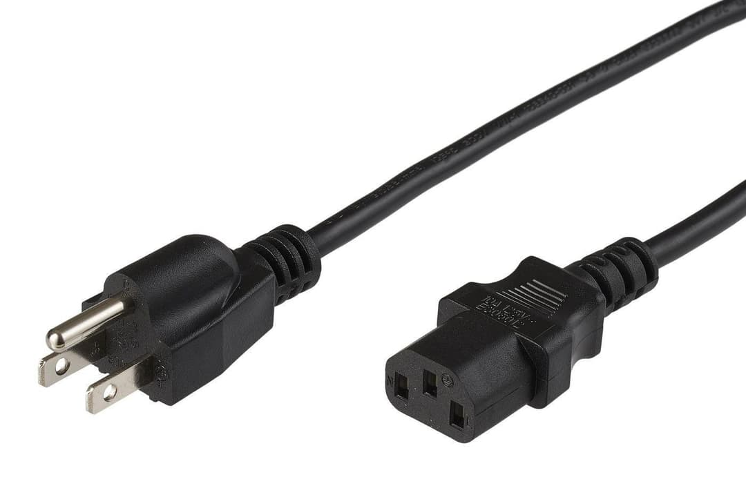 Power cord NEMA 5-15P to C13, - Image 1