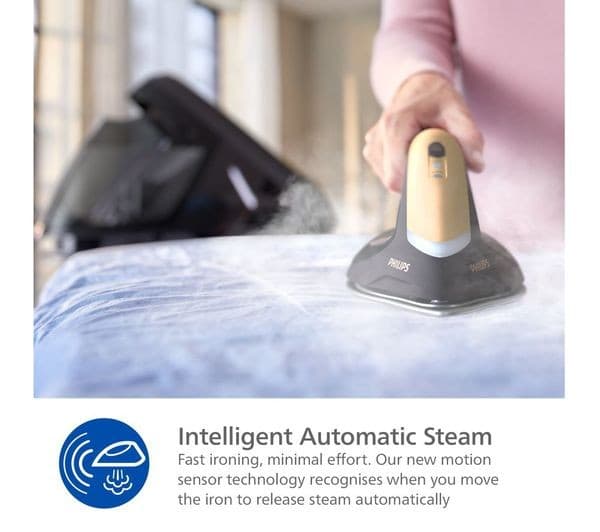 Philips PerfectCare 8000 Series PSG8130/80 Steam Generator Iron Black & Gold - Image 3