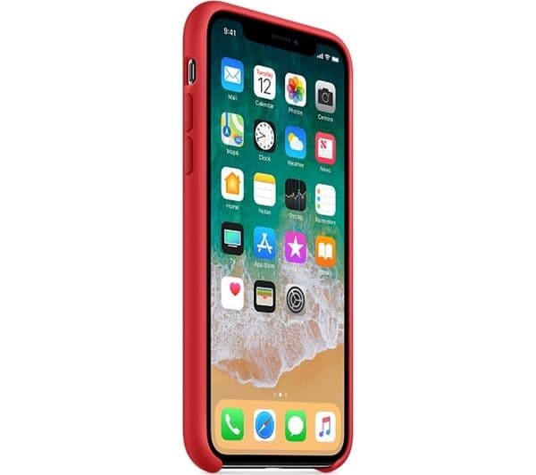 APPLE iPhone X Silicone Case - Red - Image 3