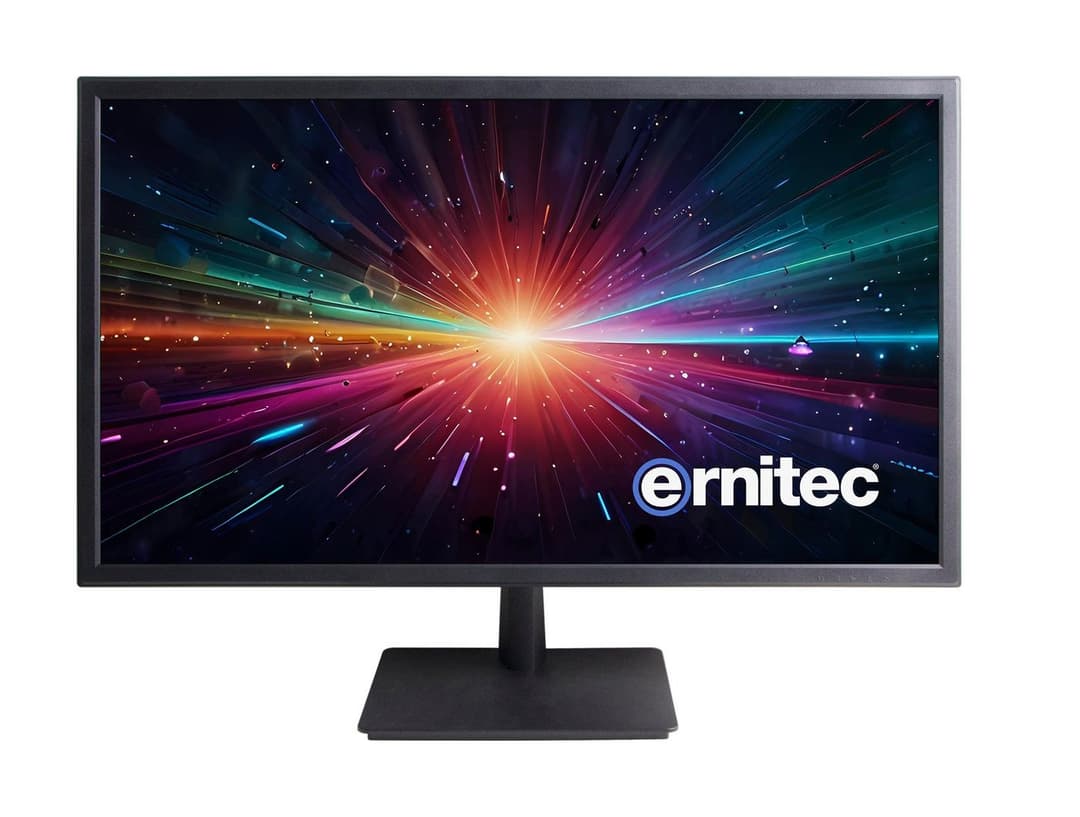 Ernitec 28" PoE Powered 4K UHD Surveillance Monitor for 24/7 Use, 3840 x 2160, 3x HDMI 2.0, 1x DisplayPort, 2x Speakers (0070-24128-POE) - Image 1