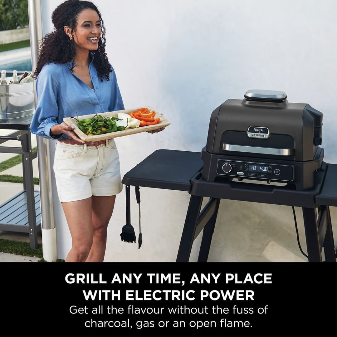 Ninja OG850UK Woodfire Pro XL Electric BBQ Grill & Smoker - Image 7