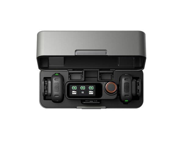DJI Mic 3 (2 TX + 1 RX + Charging Case) Wireless Microphone Kit - Black - Image 2