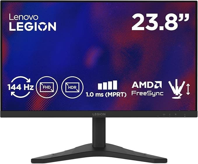 Lenovo Legion R24s 23.8 Inch Full HD 144Hz IPS Gaming Monitor Raven Black - Image 1