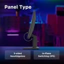 Lenovo Legion R24s 23.8 Inch Full HD 144Hz IPS Gaming Monitor Raven Black thumbnail 3