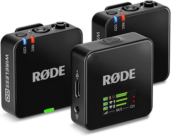 RØDE Wireless GO Gen 3 Dual Channel Wireless Microphone - Black - Image 1