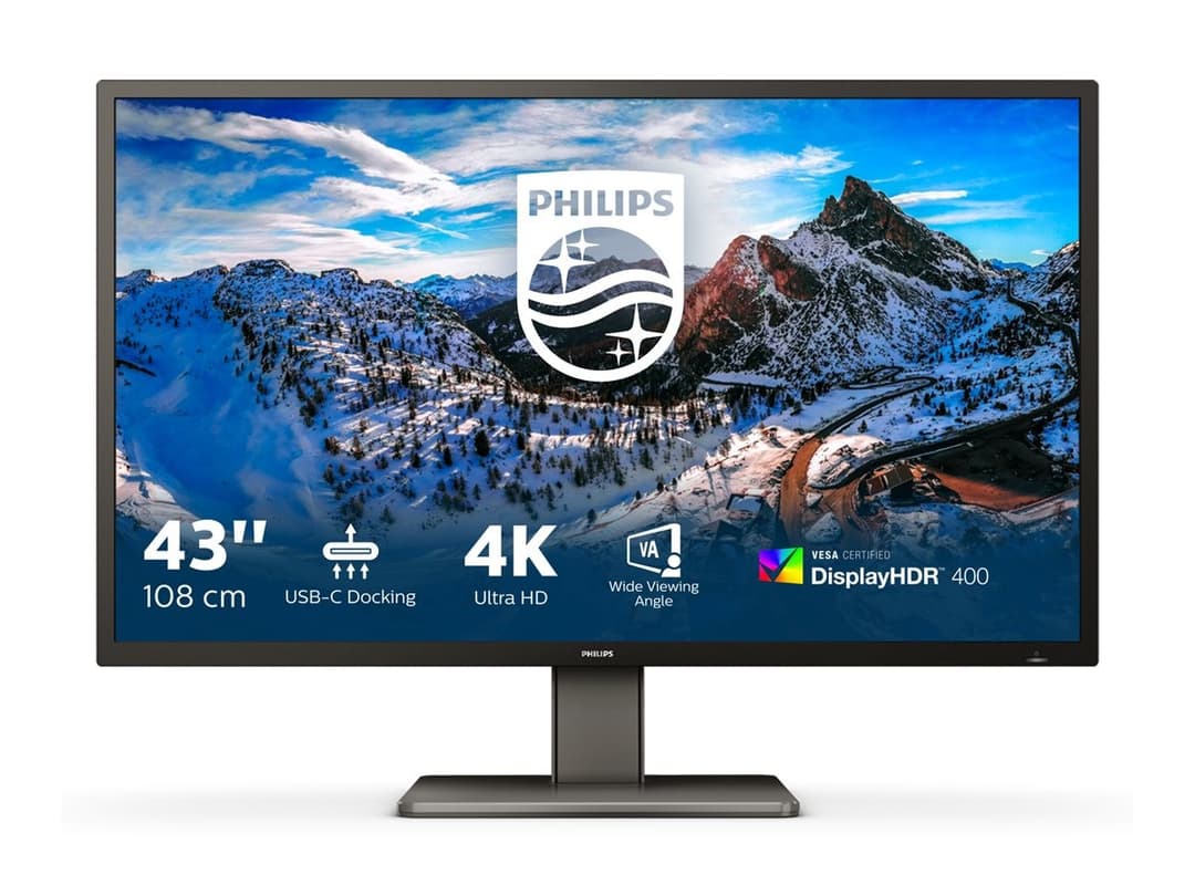 Philips P-line 439P1 43" 4K Monitor Black - Image 1