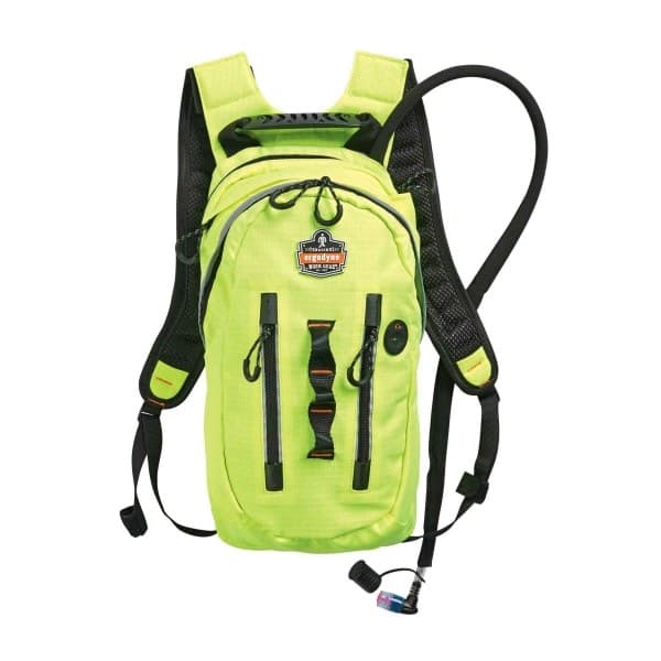 Ergodyne Chill-Its® 5157 Premium Cargo Hydration Pack, Hi-Vis Lime, 3 ltr