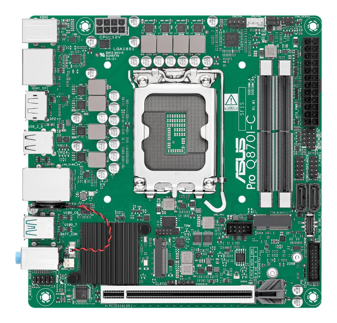ASUS PRO Q870I-C-CSM Intel® Q870 LGA 1851 (Socket V1) mini ITX - Image 1