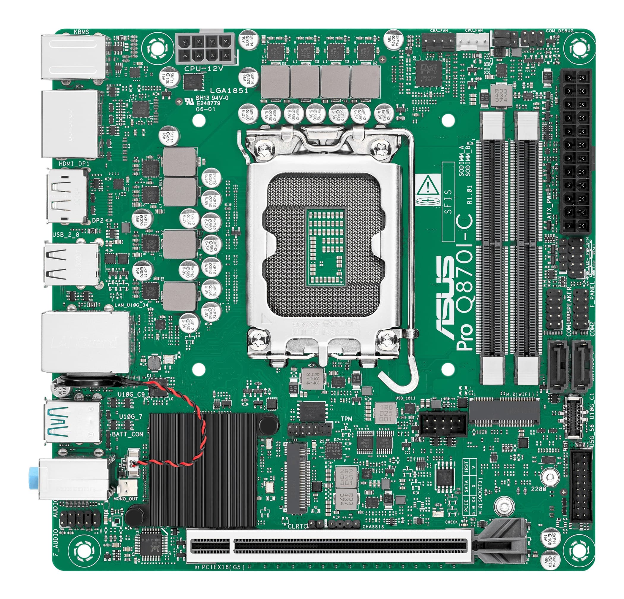 ASUS PRO Q870I-C-CSM Intel® Q870 LGA 1851 (Socket V1) mini ITX